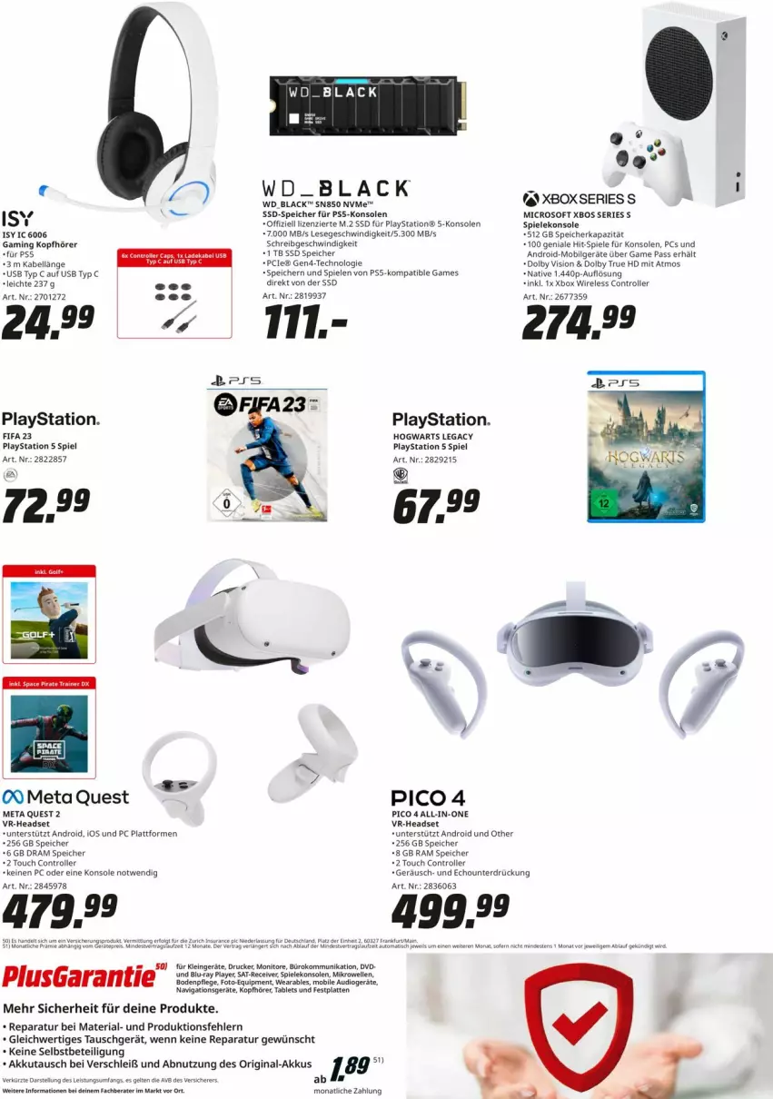 Aktueller Prospekt Media Markt - Prospekte - von 20.04 bis 26.04.2023 - strona 3 - produkty: akku, drucker, dvd, eis, elle, festplatte, gin, Headset, kopfhörer, lack, latte, lays, LG, mikrowelle, monitor, Monitore, navigationsgerät, PlayStation, PlayStation 5, rel, Ria, Roller, Spiele, ssd, SSD-Speicher, tablet, Tablets, Ti, usb, Xbox, ZTE