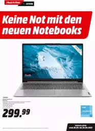 Gazetka promocyjna Media Markt - Prospekte - Gazetka - ważna od 26.04 do 26.04.2023 - strona 1 - produkty: angebot, angebote, Betriebssystem, celeron, festplatte, Intel, latte, lenovo, notebook, Ti, uhd