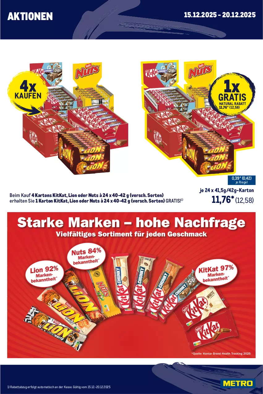Aktueller Prospekt Metro - Wochen-Angebote Händler - von 15.12 bis 20.12.2025 - strona 3 - produkty: auto, bounty, eis, früchte, kitkat, LG, lion, meeresfrüchte, natur, natura, reis, riegel, Ti, tiefpreis, tisch
