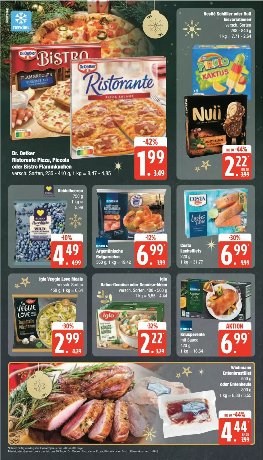 Aktueller Prospekt Edeka - Prospekte - von 16.12 bis 21.12.2024 - strona 16 - produkty: cola, Dr. Oetker, eis, flammkuchen, kuchen, lamm, pizza, rahm-gemüse, reis, ristorante, ristorante pizza, Ti, ZTE