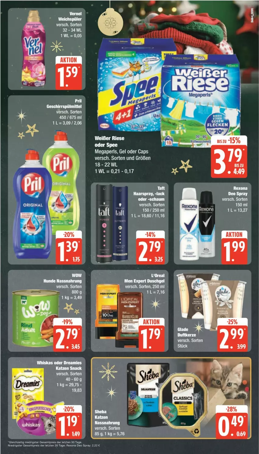 Aktueller Prospekt Edeka - Prospekte - von 16.12 bis 21.12.2024 - strona 23 - produkty: Cap, deo, deo spray, eis, l'oreal, reis, rexona, spee, ZTE