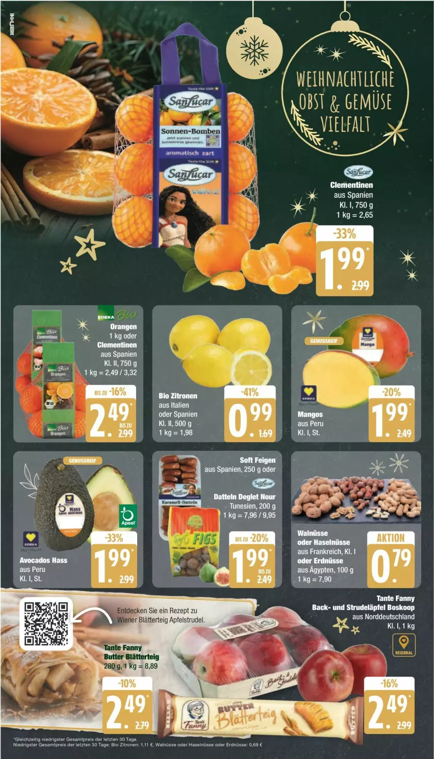 Aktueller Prospekt Edeka - Prospekte - von 16.12 bis 21.12.2024 - strona 8 - produkty: ACC, apfel, Apfelstrudel, blätterteig, rezept, Strudel, tante fanny, tee, Ti