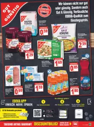Gazetka promocyjna Edeka - Angebote der Woche - Gazetka - ważna od 30.04 do 30.04.2022 - strona 7 - produkty: auer, beutel, deka, discount, eis, elle, flasche, fleisch, frucht, Germ, hafer, haferflocken, Käse, kochbeutel, konfitüre, LG, ndk, Nektar, pfanne, pfannen, reis, Ria, Roller, salami, Ti, tisch