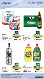 Gazetka promocyjna Metro - App Deals - Gazetka - ważna od 17.05 do 17.05.2025 - strona 2 - produkty: coupon, duplo, fairy, ferrero, flasche, getränk, getränke, gösser, Kinder, natur, Palette, radler, riegel, spülmittel, Three Sixty, Ti