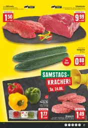 Gazetka promocyjna E Center - Angebote der Woche - Gazetka - ważna od 17.06 do 17.06.2023 - strona 27 - produkty: burger, eis, fleisch, grill, kracher, paprika, pfanne, rind, rindfleisch, Ti