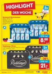 Gazetka promocyjna Netto Marken-Discount - Filial-Angebote - Gazetka - ważna od 11.03 do 11.03.2023 - strona 3 - produkty: Alwa, angebot, Berger, bestpreis, eis, elle, mineralwasser, Mineralwasser Classic, natur, pils, pilsner, radeberger, radeberger pilsner, reis, rel, Spreequell, Ti, wasser, ZTE