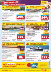 Gazetka promocyjna Netto Marken-Discount - Filial-Angebote - Gazetka - ważna od 11.03 do 11.03.2023 - strona 37 - produkty: angebot, aqua, Bad, Berger, buch, dusche, eimer, eis, gsw, kaffee, kreuzfahrten, kuchen, labranda, magazin, Metro, pool, pril, reis, reiseveranstalter, reiseverlauf, rwe, salz, telefon, Ti, trendtours touristik gmbh, uhr, vorteilspreis, wasser, Whirlpool, Yo, ZTE