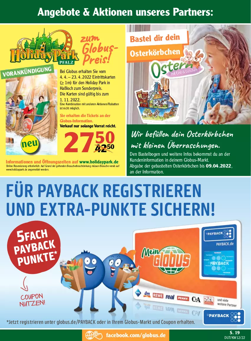 Aktueller Prospekt Globus - Prospekte - von 21.03 bis 26.03.2022 - strona 22 - produkty: angebot, angebote, beko, coupon, eis, erde, Körbchen, leine, payback, reis, Ti