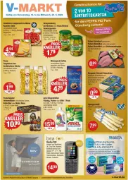 Gazetka promocyjna Vmarkt - Prospekte - Gazetka - ważna od 22.05 do 22.05.2024 - strona 1 - produkty: angebot, angebote, ariel, ariel waschmittel, bergader, bier, bohne, braten, brita, brustfilet, coppenrath, Dual SIM, eis, elle, filet, franziskaner, gewürz, Gewürzgurke, gewürzgurken, gurke, gurken, halbfester schnittkäse, Hefe, hengstenberg, kaffee, kamera, Käse, kellerbier, küche, kuchen, Lampe, Leuchte, LG, mac, milch, mövenpick, mövenpick kaffee, natur, Pods, pute, putenbrust, Radio, reis, schnitten, schnittkäse, schnitzel, sim, Tasche, taschen, taschenlampe, tee, teigwaren, teller, Ti, waschmittel, wasser, weck