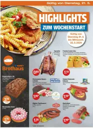 Gazetka promocyjna Vmarkt - Prospekte - Gazetka - ważna od 22.05 do 22.05.2024 - strona 22 - produkty: auer, Bau, Bauer, Bolfo, brot, buch, Donut, eier, eis, fleisch, gewürz, gin, Holz, je 500-g-brot, kabanos, Käse, korn, LG, mac, mars, paprika, ring, salami, schinken, schwein, schweine, spareribs, Sport, truthahn, wein, weine, wurst