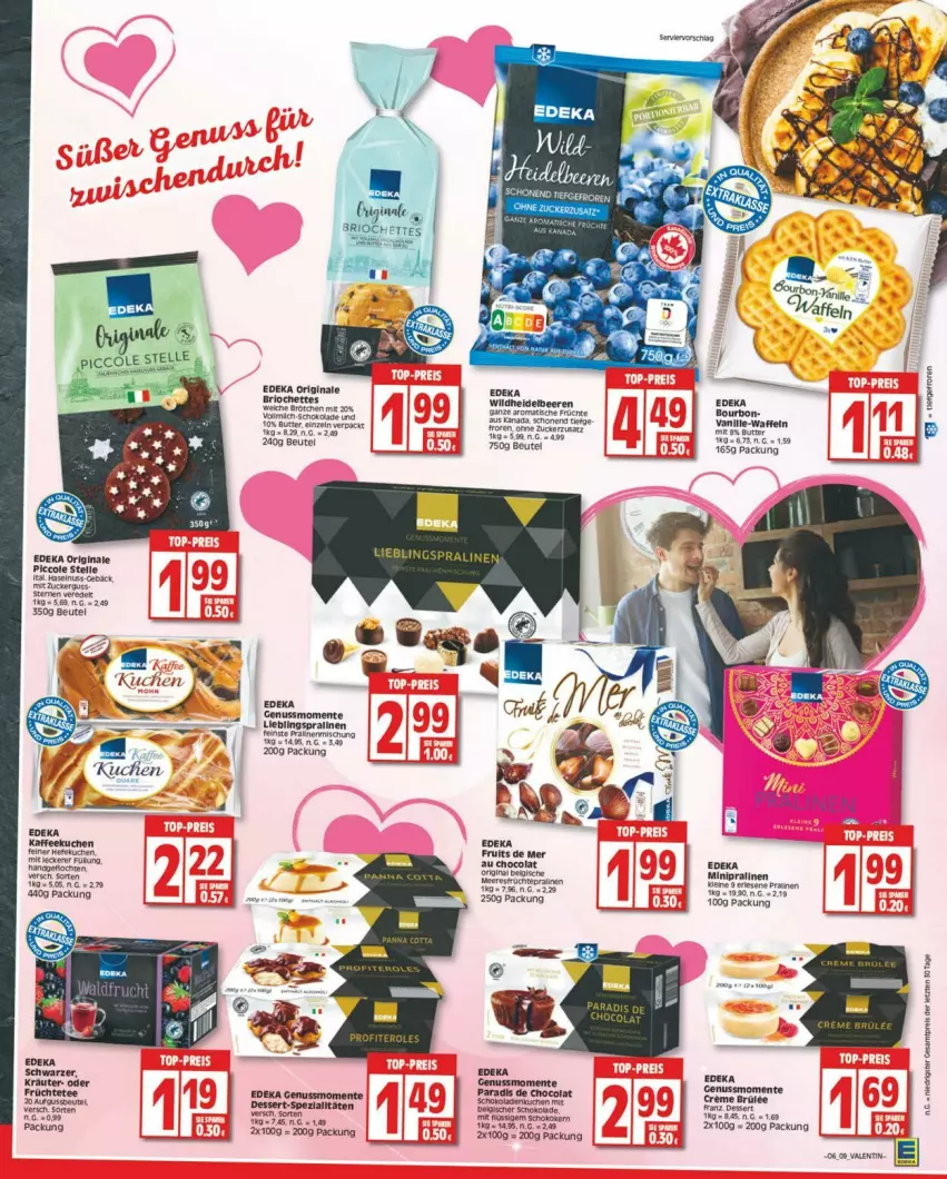 Aktueller Prospekt Edeka - Prospekte - von 03.02 bis 10.02.2024 - strona 9 - produkty: beutel, bourbon, deka, eis, gin, pralinen, reis, Ti, Wild, ZTE