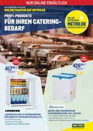 Gazetka promocyjna Metro - ONLINE-MARKTPLATZ - Gazetka - ważna od 05.10 do 05.10.2022 - strona 1 - produkty: Bau, beleuchtung, Brei, creme, decke, Deckel, eis, eiscreme, flasche, Glasdeckel, kühlgerät, led-beleuchtung, LG, liebherr, Metro, mit led-beleuchtung, ring, Ti, tisch