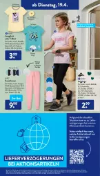 Gazetka promocyjna AldiSud - ALDI Aktuell - Gazetka - ważna od 23.04 do 23.04.2022 - strona 11 - produkty: alle artikel ohne dekoration, Bau, baumwolle, dekoration, dell, eis, elle, gin, hose, hosen, Kinder, kleid, Kleidung, leggings, Mode, shirt, shirts, Sweathose, T-Shirt, Ti, wolle, ZTE
