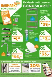 Gazetka promocyjna  - Gazetka - ważna od 14.02 do 14.02.2026 - strona 13 - produkty: angebot, armatur, auto, Bau, coupon, coupons, Eckregal, eier, eis, globus fachmärkte, Holz, kleid, kleider, messer, paneel, passend für alle, regal, reis, schläuche, Spültischarmatur, steckregal, teppich, teppichboden, teppiche, Ti, tisch, wasser, wc-sitz, weck