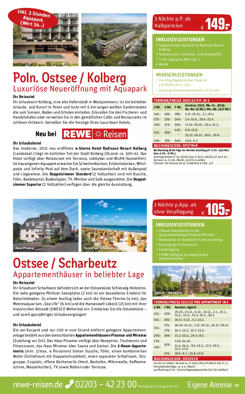 Aktueller Prospekt Rewe Reisen - Reiseprospekt - von 30.09 bis 29.10.2021 - strona 19