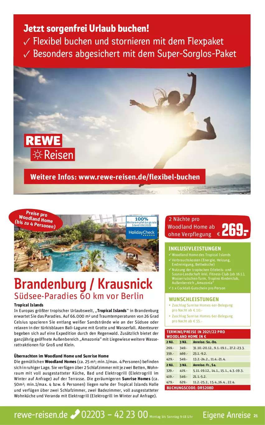 Aktueller Prospekt Rewe Reisen - Reiseprospekt - von 30.09 bis 29.10.2021 - strona 21