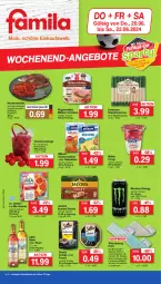 Gazetka promocyjna Famila - Prospekte - Gazetka - ważna od 22.06 do 22.06.2024 - strona 1 - produkty: ball, Becher, bodenwischer, Dr. Oetker, eier, eimer, eis, flasche, froop, Fußball, grill, jacobs, Käse, käsescheiben, laminat, lillet, milram, monster, Monster Energy, mühlen schinken, Müller, müller froop, Nackensteak, nackensteaks, Reibekäse, reis, Ria, rügenwalder, rügenwalder mühle, saft, Schal, Schale, schinken, schwein, schweine, schweinenacken, sheba, steak, steaks, Ti, tomate, tomaten, wein, weine, würstchen, ZTE