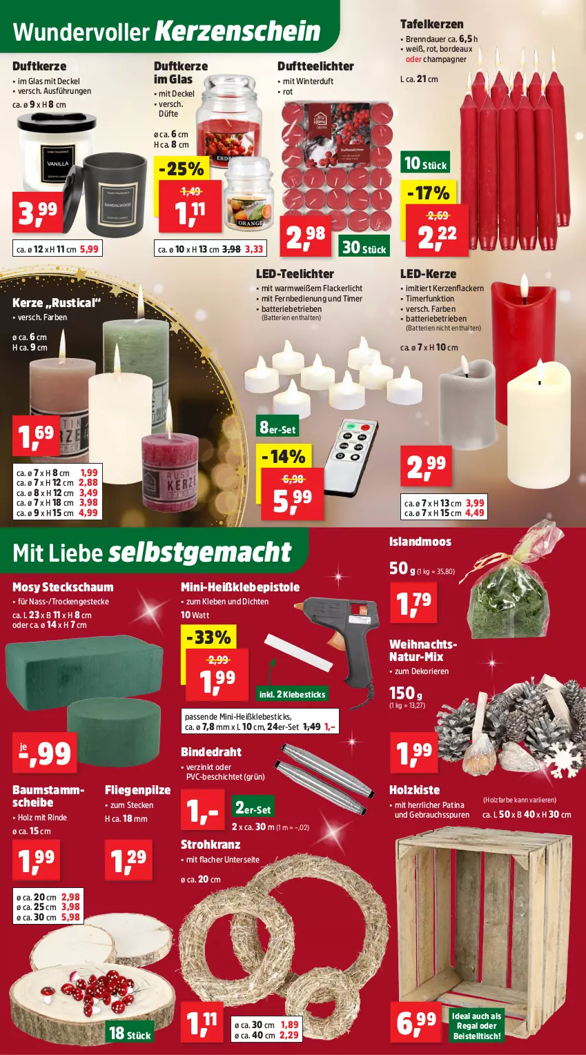 Aktueller Prospekt Thomas Philipps - von 06.10 bis 11.10.2025 - strona 10 - produkty: auer, batterie, batterien, Bau, beistelltisch, champagne, champagner, decke, Deckel, Draht, Duftkerze, Duftteelichte, eis, fernbedienung, Heißklebepistole, Heißklebesticks, Holz, kerze, Kranz, lack, Lacke, LED-Kerze, Liege, mac, mit fernbedienung, natur, pilze, Rauch, regal, rind, Steckschaum, Strohkranz, tee, Teelicht, teelichte, Ti, timer, tisch