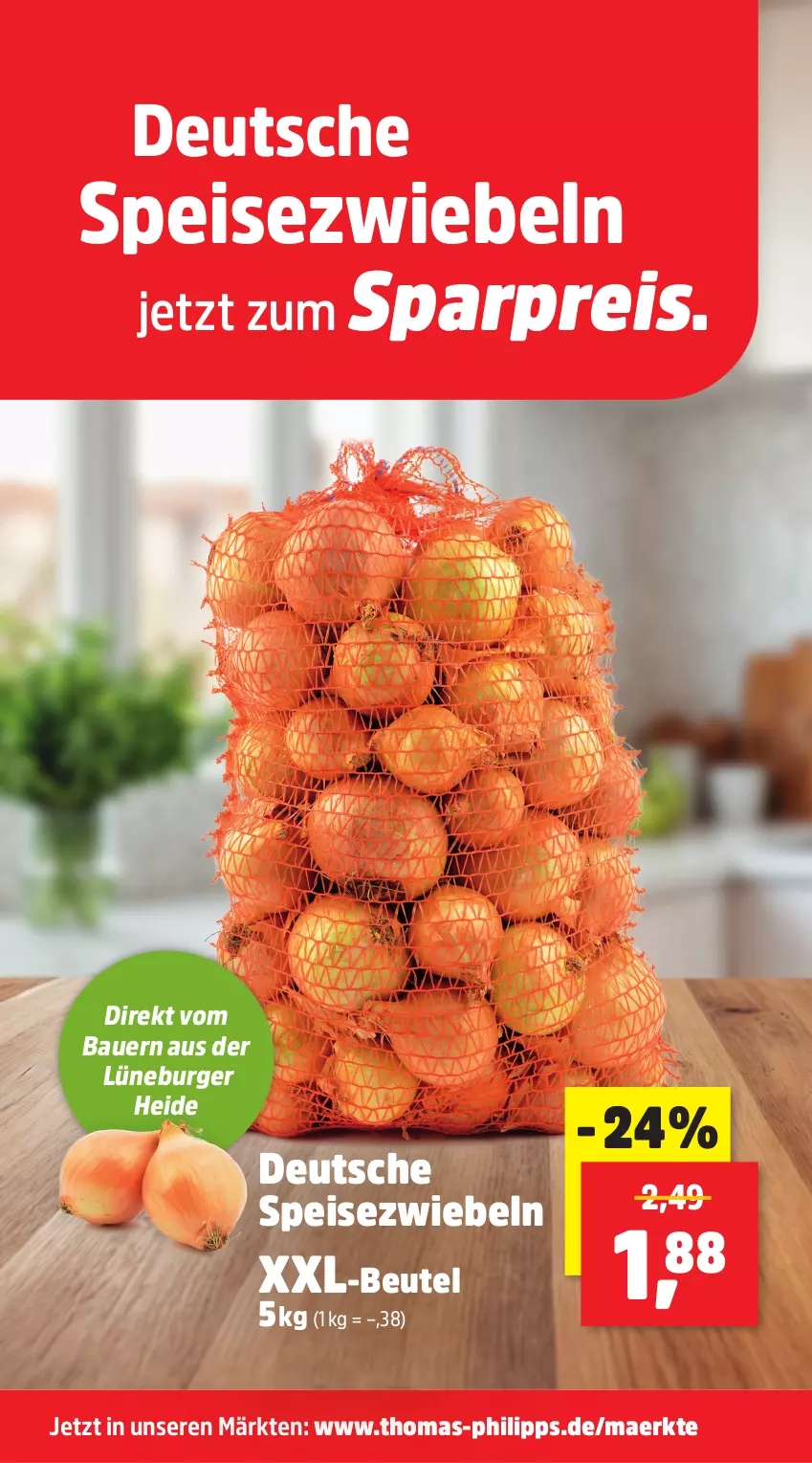 Aktueller Prospekt Thomas Philipps - von 06.10 bis 11.10.2025 - strona 13 - produkty: auer, Bau, Bauer, beutel, burger, eis, reis, Speisezwiebeln, zwiebel, zwiebeln