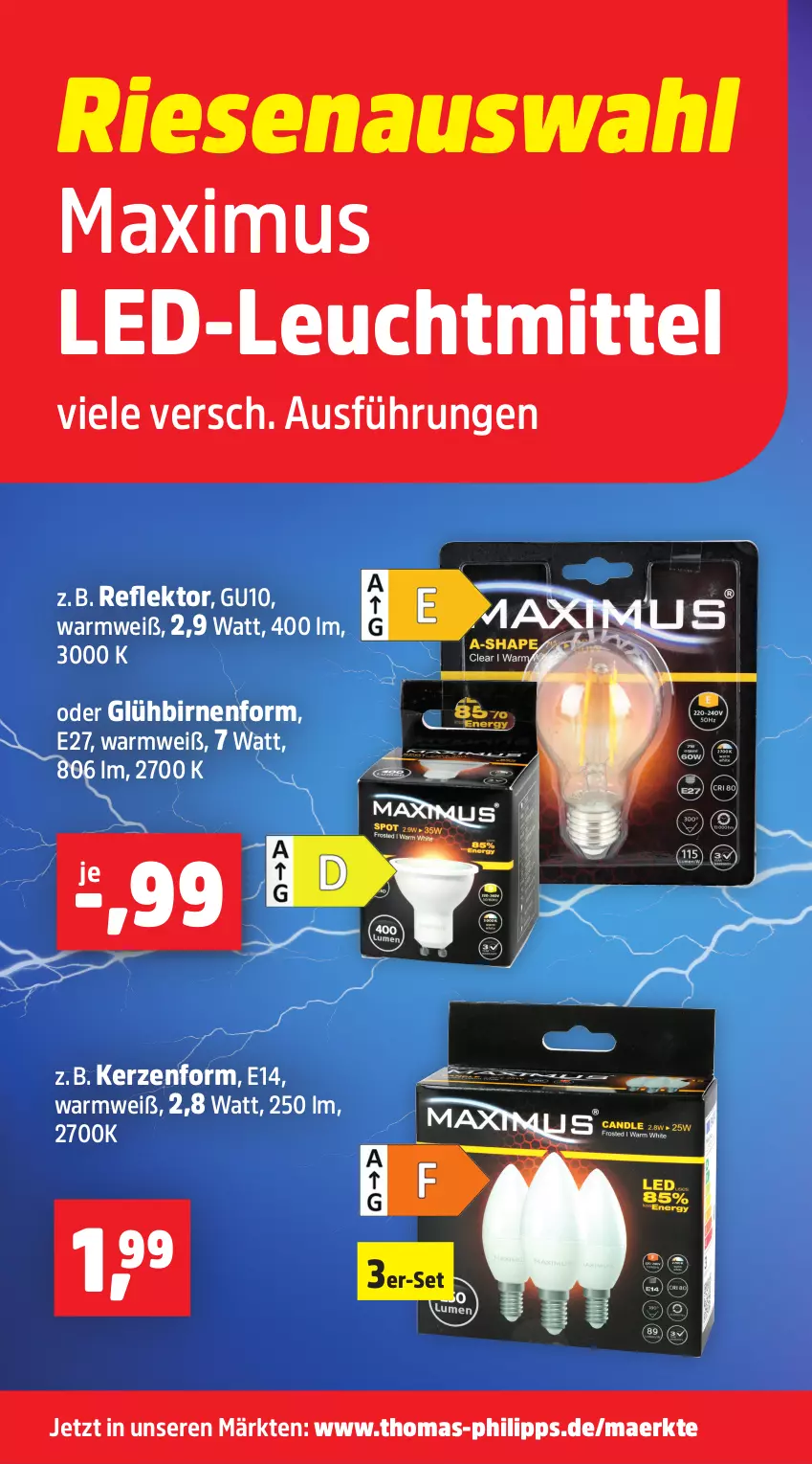 Aktueller Prospekt Thomas Philipps - von 06.10 bis 11.10.2025 - strona 5 - produkty: Birnen, kerze, leuchtmittel