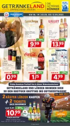 Gazetka promocyjna Getraenkeland - Gazetka - ważna od 13.05 do 13.05.2023 - strona 1 - produkty: Alwa, aperitif, ball, beko, bestpreis, bismarck, Cap, captain morgan, coca-cola, cola, eis, Elan, flasche, getränk, getränke, gin, kiwi, lack, lillet, Lübzer, mango, mineralwasser, original spiced gold, reis, ring, Ti, wasser