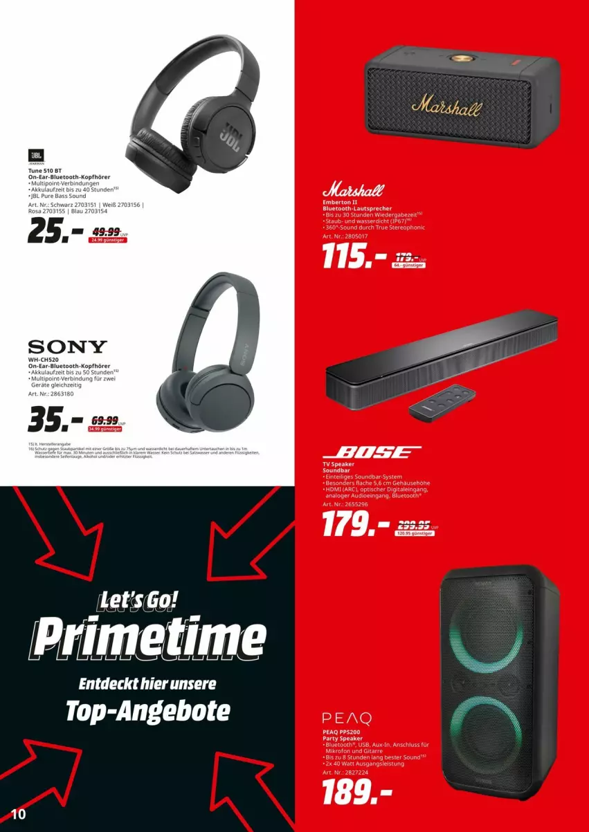 Aktueller Prospekt Media Markt - Prospekte - von 08.07 bis 20.07.2024 - strona 10 - produkty: sony, Ti