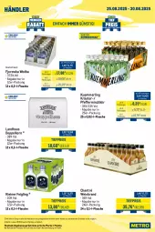 Gazetka promocyjna Metro - Wochen-Angebote Händler - Gazetka - ważna od 30.08 do 30.08.2025 - strona 7 - produkty: chantré, doppelkorn, eis, flasche, getränk, getränke, kleiner feigling, korn, kräuter, kuemmerling, leine, likör, merl, Metro, metro gastro, Palette, pfeffer, pfefferminzlikör, reis, Ti, tiefpreis, wein, weinbrand, wodka
