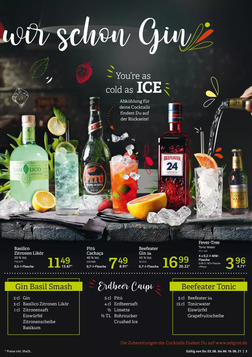 Aktueller Prospekt Selgros - Cocktails - von 03.06 bis 16.06.2021 - strona 3