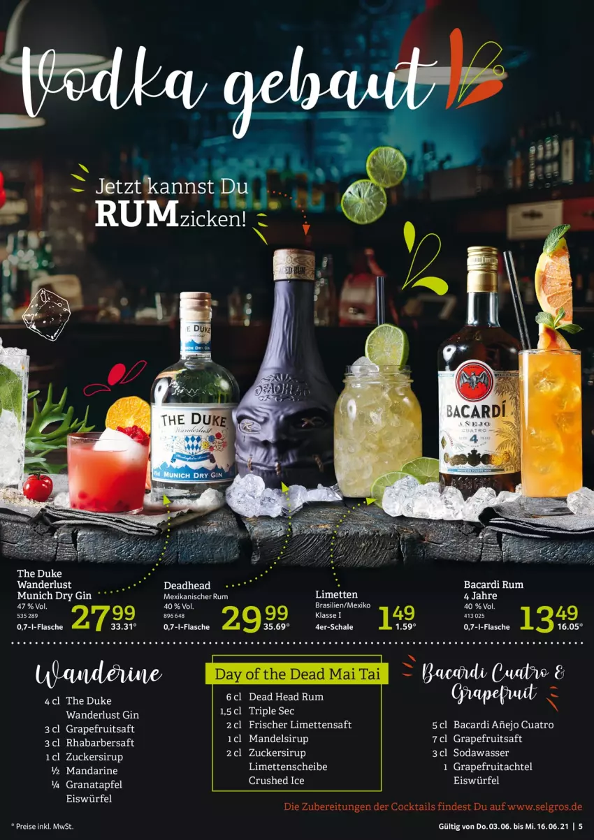 Aktueller Prospekt Selgros - Cocktails - von 03.06 bis 16.06.2021 - strona 5