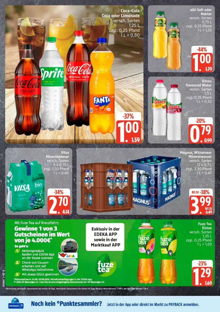 Aktueller Prospekt Edeka - Prospekte - von 24.08 bis 29.08.2026 - strona 22 - produkty: deka, limo, limonade