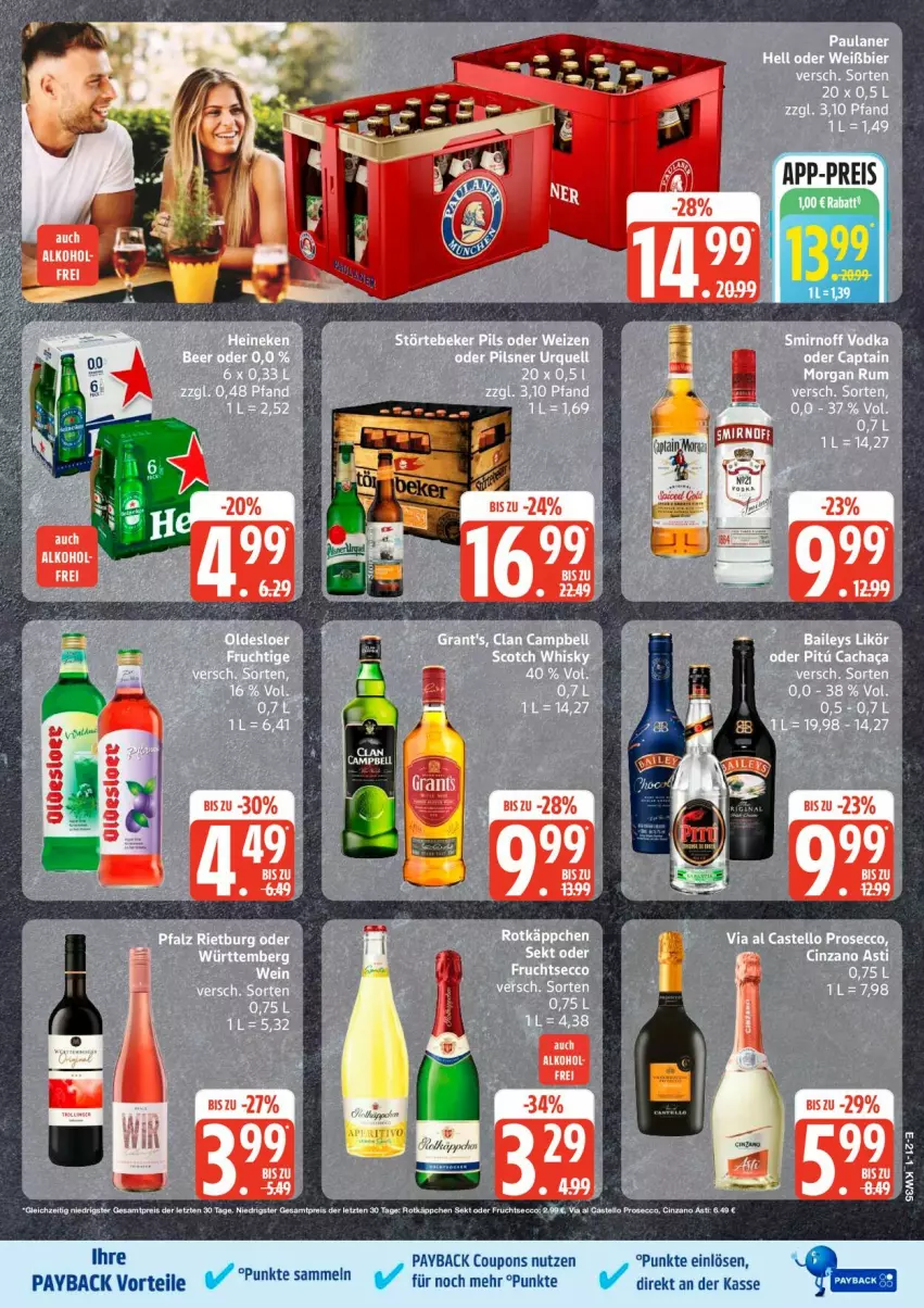 Aktueller Prospekt Edeka - Prospekte - von 24.08 bis 29.08.2026 - strona 24 - produkty: coupon, coupons, payback, tee