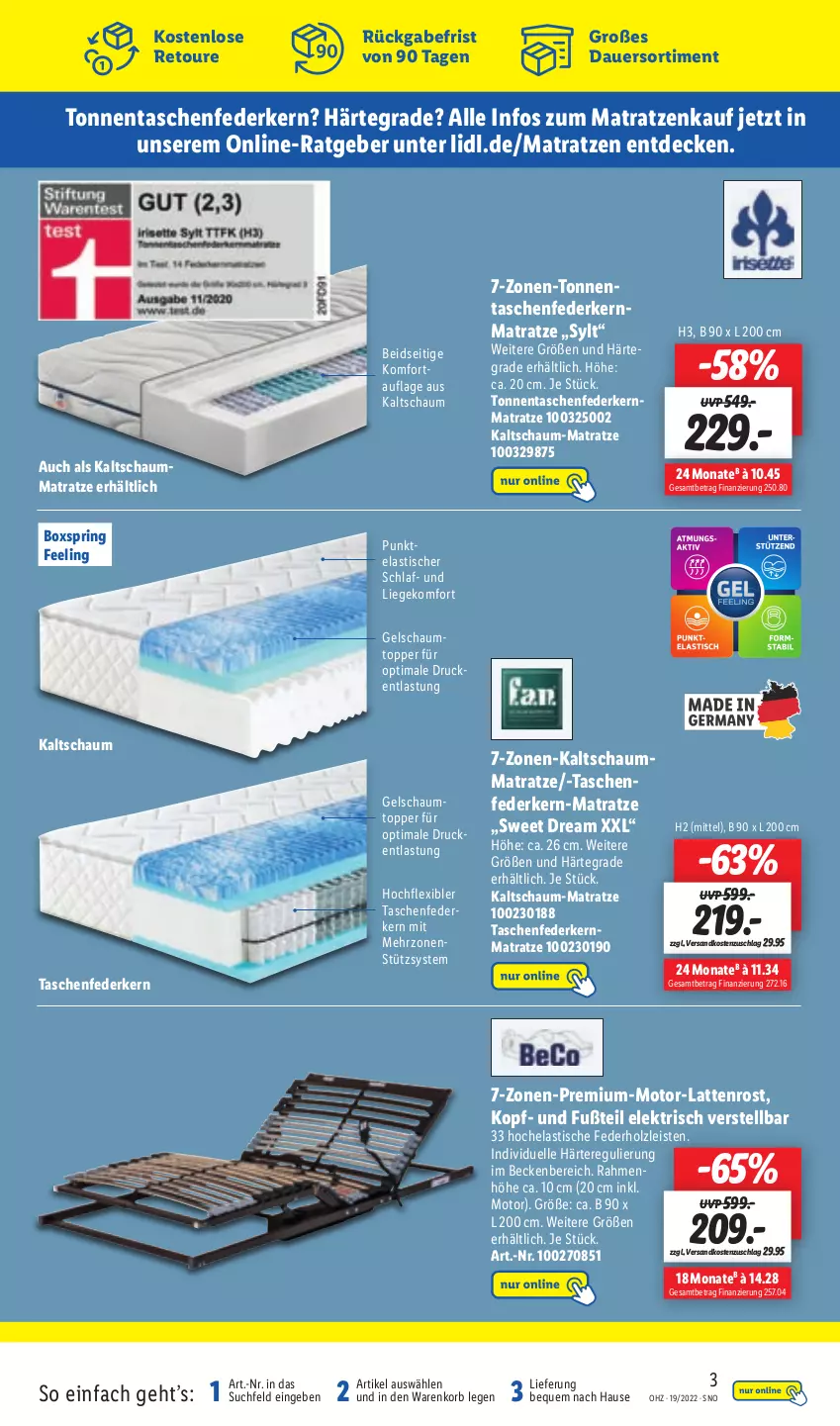 Aktueller Prospekt Lidl - Aktionsprospekt - von 09.05 bis 14.05.2022 - strona 49 - produkty: asti, auer, decke, eis, elle, federkern, federkernmatratze, Hela, Holz, kaltschaum-matratze, kaltschaummatratze, kernmatratze, korb, latte, lattenrost, Liege, matratze, matratzen, ndk, ring, Schaummatratze, Tasche, taschen, taschenfederkern-matratze, taschenfederkernmatratze, Ti, tisch, topper