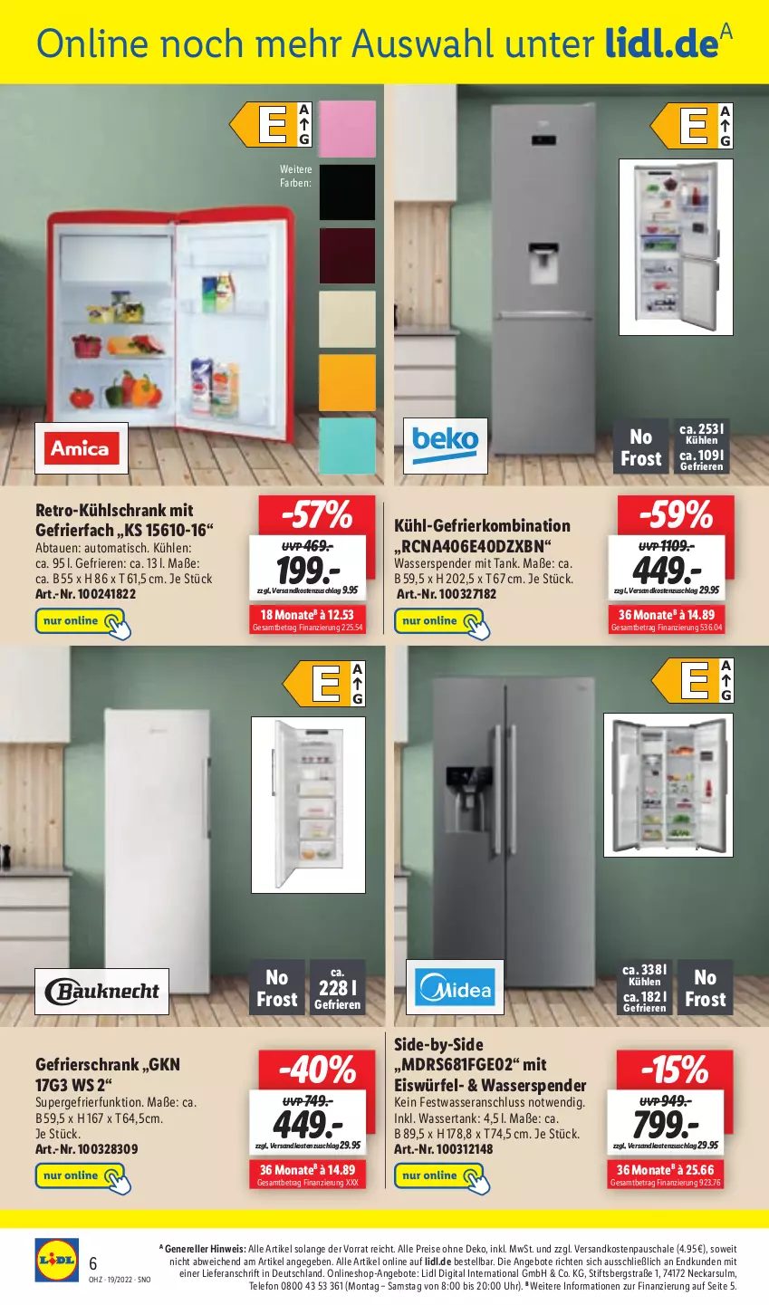 Aktueller Prospekt Lidl - Aktionsprospekt - von 09.05 bis 14.05.2022 - strona 52 - produkty: angebot, angebote, auto, eis, eiswürfel, elle, gefrierfach, gefrierkombination, gefrierschrank, kühl-gefrierkombination, kühlschrank, kühlschrank mit, ndk, reis, rel, Schal, Schale, Schrank, supergefrierfunktion, telefon, Ti, tisch, uhr, wasser, wassertank, würfel