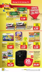 Gazetka promocyjna Lidl - Aktionsprospekt - Gazetka - ważna od 14.05 do 14.05.2022 - strona 10 - produkty: activia, ahoj-brause, auto, batterie, batterien, Becher, brause, danone, danone activia, eis, eisbecher, elle, energizer, getränk, getränke, hilcona, jacobs, jacobs tassimo, Kapselmaschine, ndk, Reinigung, Schal, Schale, sim, tassimo, teller, Ti, Tiere, tisch, Vegeta, wasser, wassertank