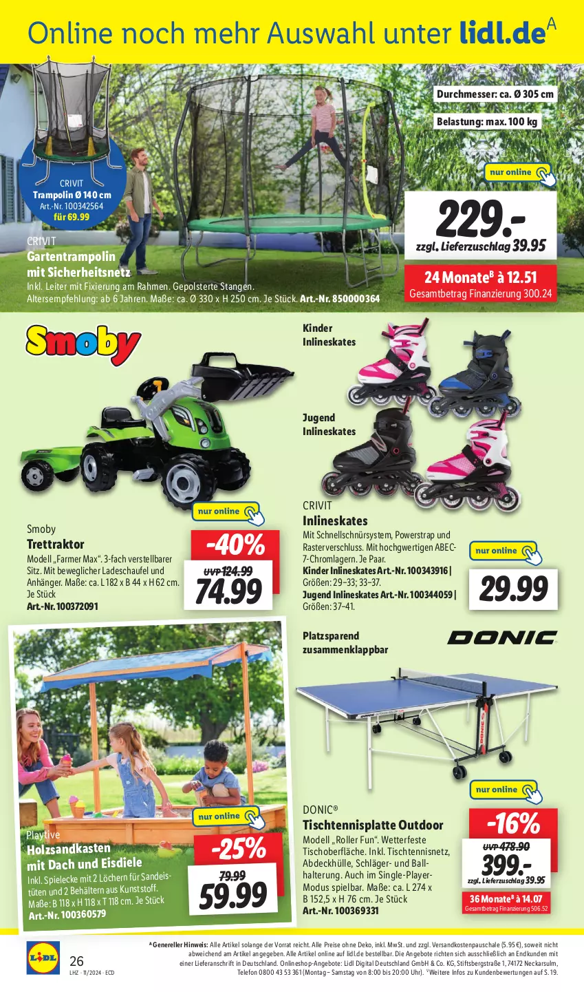 Aktueller Prospekt Lidl - Aktionsprospekt - von 11.03 bis 16.03.2024 - strona 32 - produkty: angebot, angebote, Anhänger, ball, Behälter, crivit, dell, eis, elle, Garten, Holz, Kinder, latte, messer, Mode, ndk, reis, rel, Roller, Sandkasten, Schal, Schale, Spiele, telefon, Ti, tisch, Trampolin, Tüte, uhr