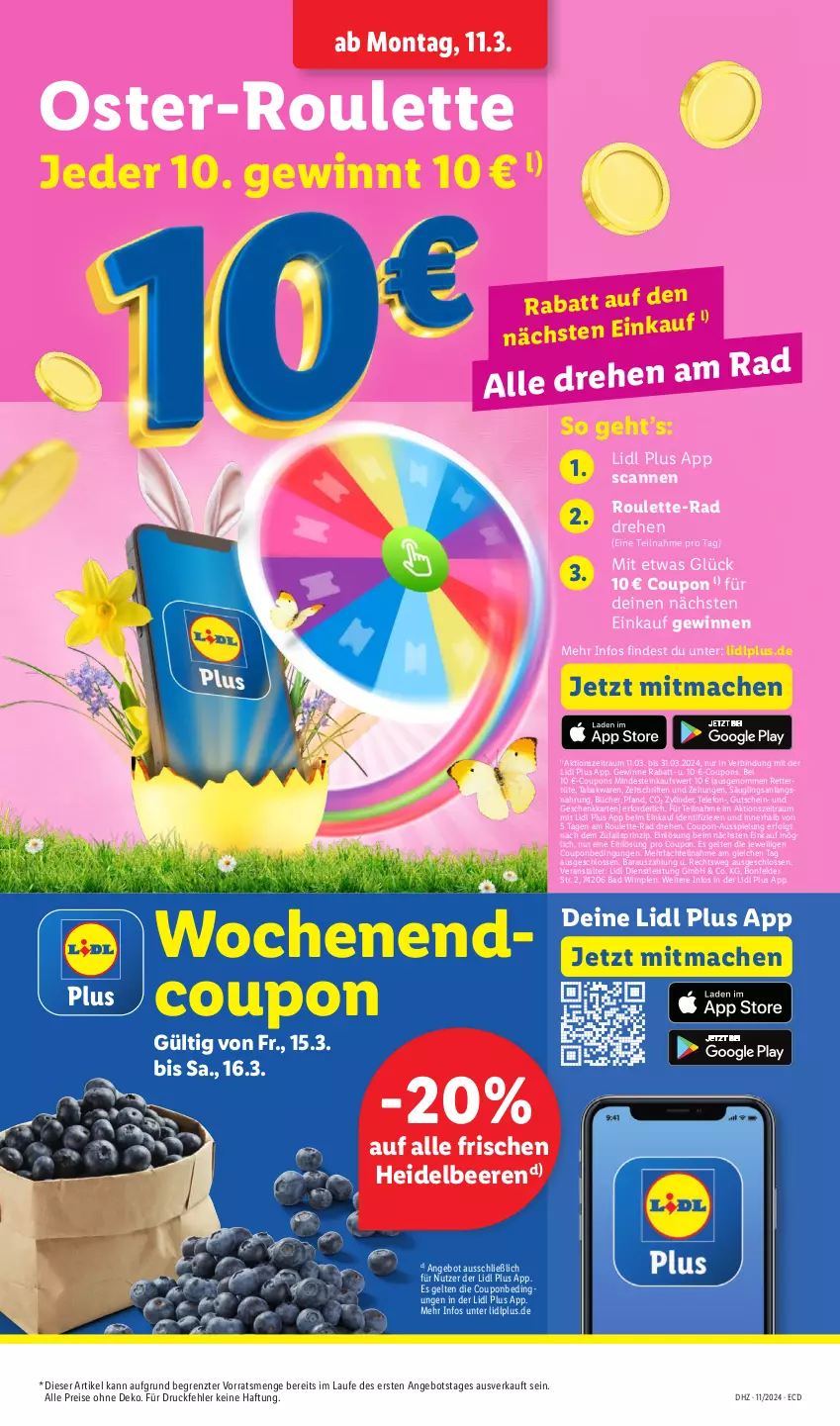 Aktueller Prospekt Lidl - Aktionsprospekt - von 11.03 bis 16.03.2024 - strona 51 - produkty: angebot, Bad, beere, beeren, coupon, coupons, eis, gutschein, heidelbeere, heidelbeeren, LG, mac, reis, telefon, Ti, Tüte, ZTE