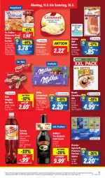 Gazetka promocyjna Lidl - Aktionsprospekt - Gazetka - ważna od 16.03 do 16.03.2024 - strona 17 - produkty: aktionspreis, angebot, babybel, bacon, cerealien, coupon, Dr. Oetker, dulano, eis, elle, flammkuchen, Floralys, géramont, gin, irish cream, kuchen, lamm, milka, milka schokolade, mini babybel, nestlé, pizza, pralinen, reis, ristorante, ristorante pizza, schoko, schokolade, Schwip Schwap, Tasche, taschen, taschentücher, teller, Ti, tücher, ZTE