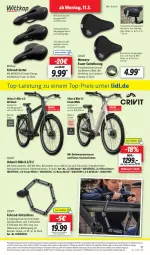 Gazetka promocyjna Lidl - Aktionsprospekt - Gazetka - ważna od 16.03 do 16.03.2024 - strona 21 - produkty: akku, asti, crivit, dell, E-Bike, eis, elle, ente, erde, Fahrrad, Faltschloss, lack, Mode, ndk, olive, passend für alle, reifen, reis, ring, rwe, sattel, shimano, Sport, Ti, tisch, top-preis, ZTE