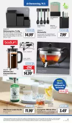 Gazetka promocyjna Lidl - Aktionsprospekt - Gazetka - ważna od 16.03 do 16.03.2024 - strona 43 - produkty: angebot, Beba, bodum, coupon, dell, drink, dry gin, edelstahl, eis, ernesto, gin, Gläser, kaffee, kaffeebereiter, küche, Küchen, Küchenhelfer, london dry, london dry gin, messer, Messerset, Mode, Persona, reis, saft, schneidebrett, Schrank, spirituosen, spülmaschinen, tee, teekanne, Ti, whisky, Wild