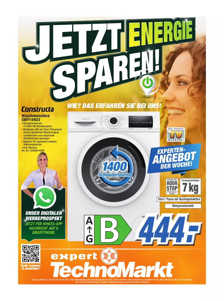 Aktueller Prospekt Expert Technomarkt - Prospekte - von 22.02 bis 28.02.2023 - strona 1 - produkty: abholpreise, alle preise sind abholpreise, auto, eis, gefu, Mode, Rauch, reis, smartphone, Ti, waschmaschine