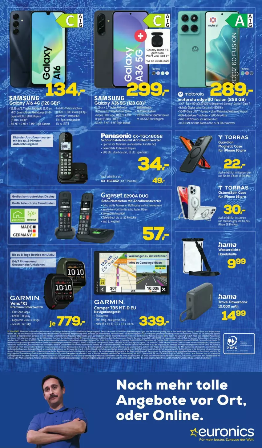 Aktueller Prospekt Euronics - Prospekte - von 23.07 bis 03.08.2025 - strona 10 - produkty: eier, ente, garmin, gigaset, Leuchte, microsd, navigationsgerät, panasonic, tee, telefon, Ti