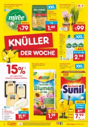 Gazetka promocyjna Netto Marken-Discount - Filial-Angebote - Gazetka - ważna od 12.03 do 12.03.2022 - strona 2 - produkty: Alwa, blume, blumen, blumenerde, brie, buitoni, buitoni pasta, eis, elle, erde, frischkäse, Käse, kulturtopf, mineralwasser, miree, Narzissen, natur, natürliches mineralwasser, ndk, pasta, reis, rel, schnittlauch, Spezi, sunil, Ti, topf, versandkostenfrei, volvic, waschmittel, wasser, zwiebel