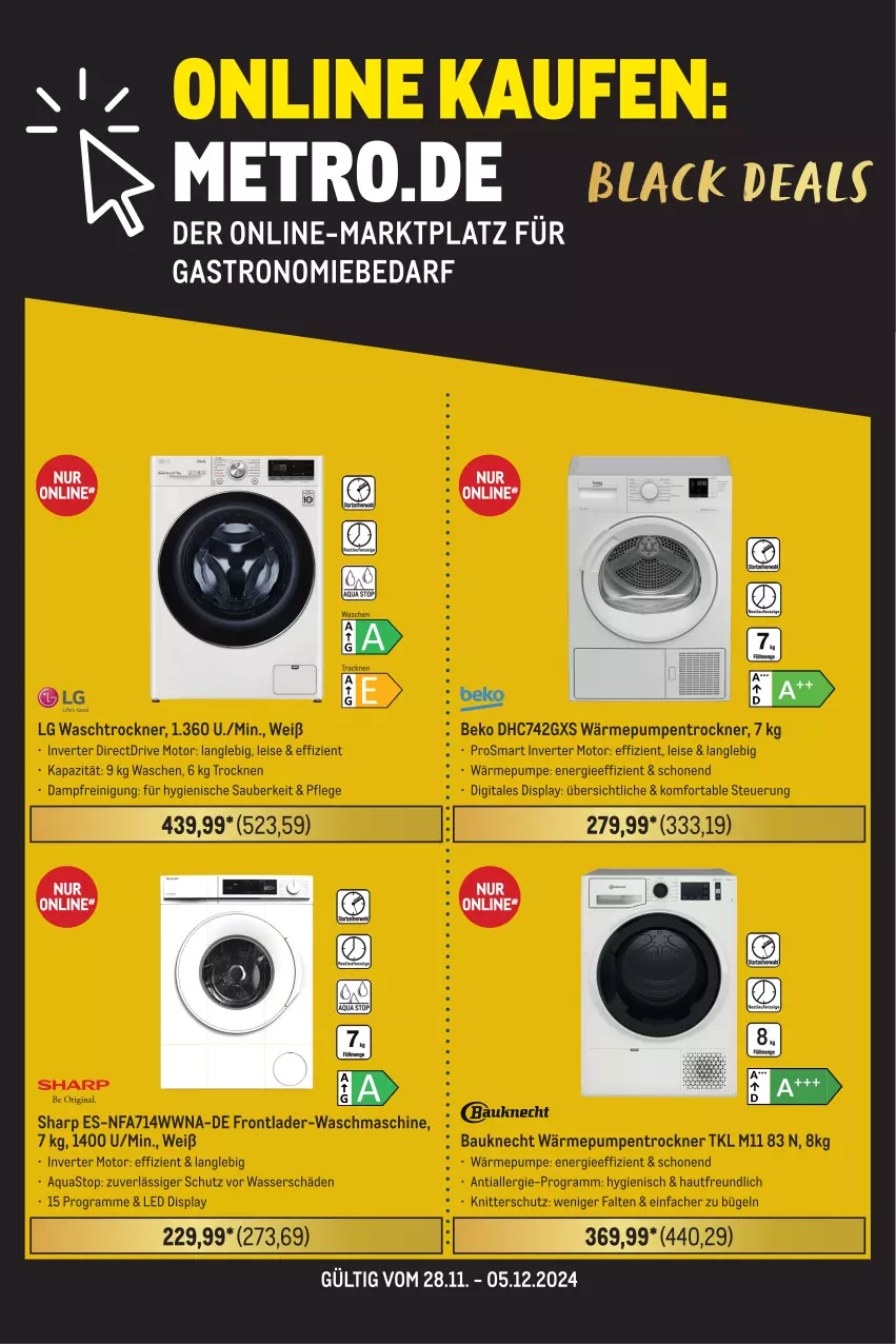 Aktueller Prospekt Metro - Food-Nonfood - von 28.11 bis 04.12.2024 - strona 32 - produkty: beko, LG, Metro, Ti