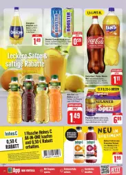 Gazetka promocyjna Edeka - Prospekte - Gazetka - ważna od 24.08 do 24.08.2024 - strona 24 - produkty: coca-cola, cola, coupon, drink, fanta, flasche, gin, Hohes C, Mezzo Mix, Nektar, orangina, Paula, paulaner, saft, säfte, Spezi, Ti, vita, Vitamine