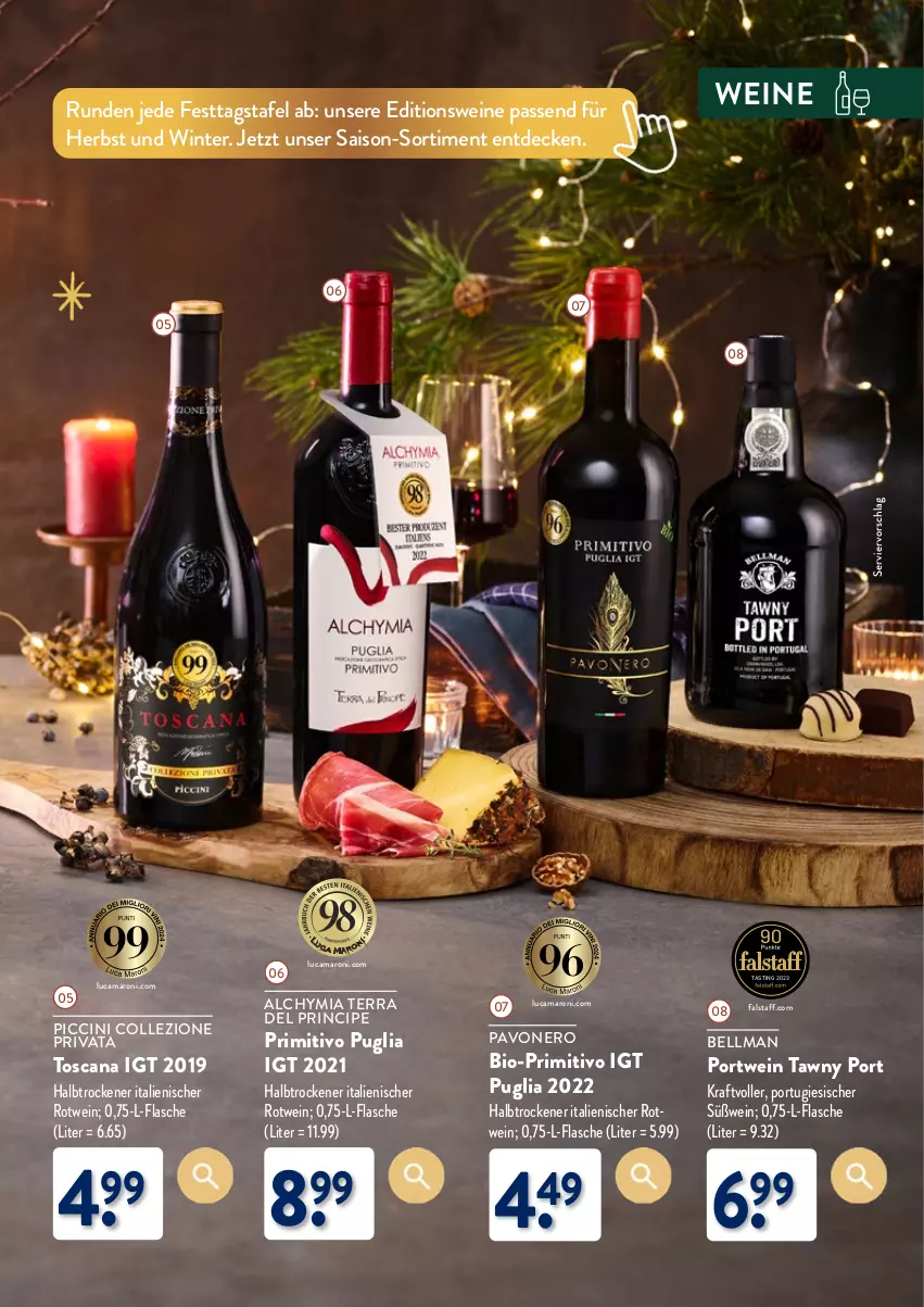 Aktueller Prospekt Aldi Nord - Weihnachten: Gourmet 2023 - von 05.11 bis 30.11.2023 - strona 27 - produkty: amaro, asti, bio, cin, decke, flasche, kraft, nero, Portwein, primitivo, rotwein, Tawny Port, Ti, wein, weine