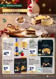 Gazetka promocyjna Aldi Nord - Weihnachten: Gourmet 2023 - Gazetka - ważna od 30.11 do 30.11.2023 - strona 22 - produkty: alkohol, aus der tiefkühlung, butter, eier, eierlikör, erde, flasche, Florentiner, gin, kakao, likör, mandel, mandeln, Ria, sahne, sauce, schoko, Ti, torte, ZTE