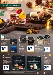 Gazetka promocyjna Aldi Nord - Weihnachten: Gourmet 2023 - Gazetka - ważna od 30.11 do 30.11.2023 - strona 24 - produkty: aldi, alkohol, angebot, apfel, aus der tiefkühlung, creme, dessert, eis, eiscreme, erde, gin, kakao, reis, Ria, schoko, schokolade, Sorbet, Ti, ZTE