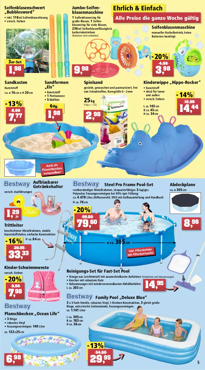 Aktueller Prospekt Thomas Philipps - Prospektwerbung - von 11.07 bis 16.07.2022 - strona 5 - produkty: abdeckplane, akku, auto, batterie, batterien, Bau, Behälter, Brei, buch, cosmea, Dekofigur, dvd, edelstahl, eier, eis, elle, family pool, Garten, gartentisch, getränk, getränke, getränkehalter, Glaskugel, hipp, hocker, hortensie, HP, jumbo, Kescher, Kinder, klappstuhl, korn, Kraut, Kugel, latte, lavendel, leds, Leuchte, LG, magnesium, messer, ndk, oreo, Pflanztopf, planschbecken, pool, Reinigung, reis, Ria, ring, rwe, Sandkasten, Schal, schirmständer, schrauben, Seife, senf, sonnenschirm, spielsand, stapelstuhl, stauden, steel pro, stuhl, tee, Ti, tisch, tischplatte, topf, vorteilspreis, waffeln, Weste
