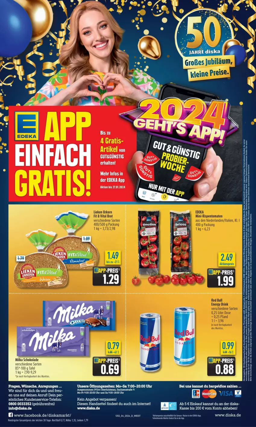 Aktueller Prospekt Budni - von 22.01 bis 27.01.2024 - strona 2 - produkty: aktionspreis, angebot, angebote, Astra, deka, eis, ente, lieken, milka, milka schokolade, red bull, reis, ring, sac, schoko, schokolade, tee, telefon, Ti, uhr, ZTE