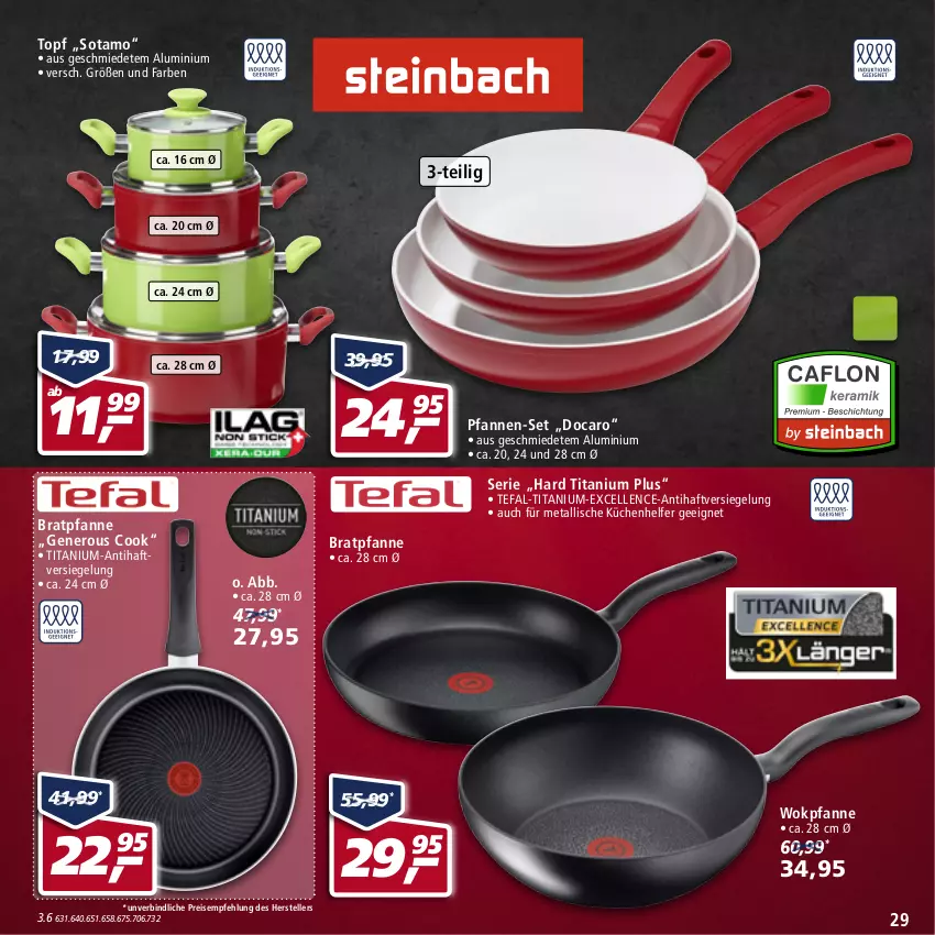 Aktueller Prospekt Real - von 28.03 bis 02.04.2022 - strona 29 - produkty: bratpfanne, eis, elle, küche, Küchen, Küchenhelfer, nero, pfanne, pfannen, pfannen-set, reis, tefal, teller, Ti, topf, wok